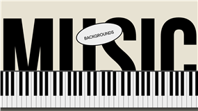 复古黑白琴键风古典音乐鉴赏课件ppt模板